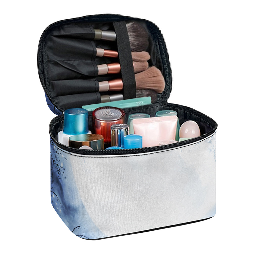 Halloween Moonlight Print Travel Makeup Bag