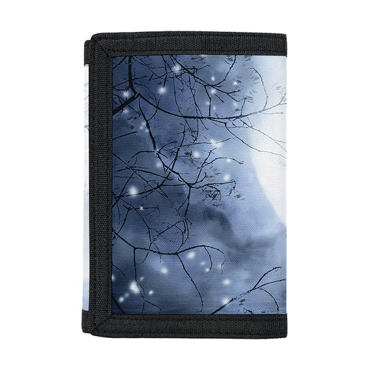 Halloween Moonlight Print Trifold Wallet