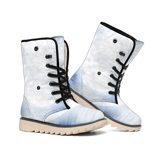Halloween Moonlight Print Winter Boots