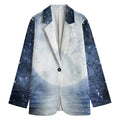 Halloween Moonlight Print Women's Blazer