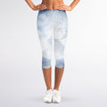 Halloween Moonlight Print Women's Capri Leggings
