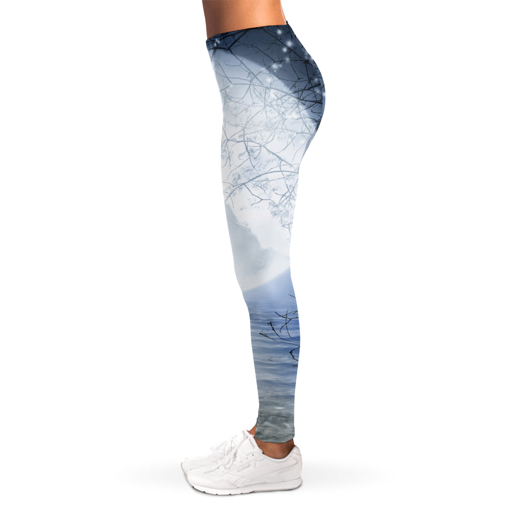 Halloween Moonlight Print Women's Leggings