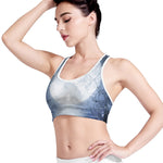Halloween Moonlight Print Women's Sports Bra