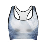 Halloween Moonlight Print Women's Sports Bra