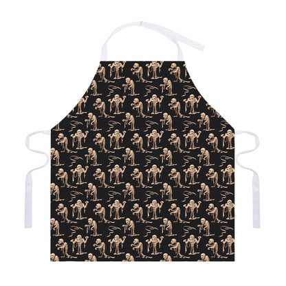 Halloween Mummy Pattern Print Adjustable Apron