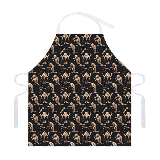 Halloween Mummy Pattern Print Adjustable Apron