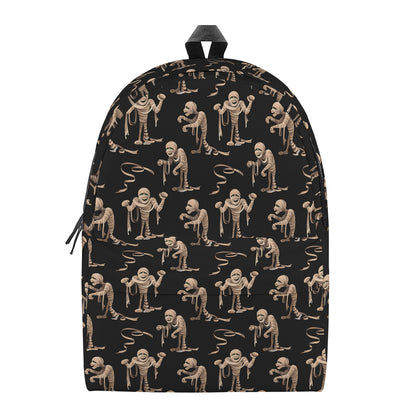 Halloween Mummy Pattern Print Backpack