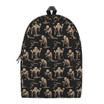 Halloween Mummy Pattern Print Backpack