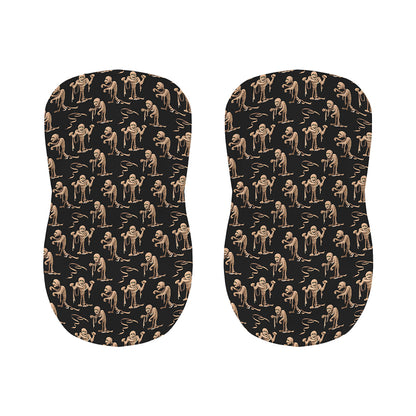 Halloween Mummy Pattern Print Bar Stool Covers