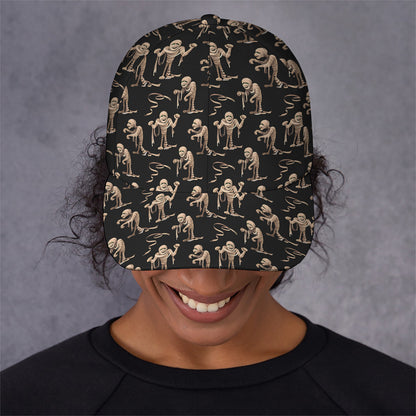 Halloween Mummy Pattern Print Baseball Cap
