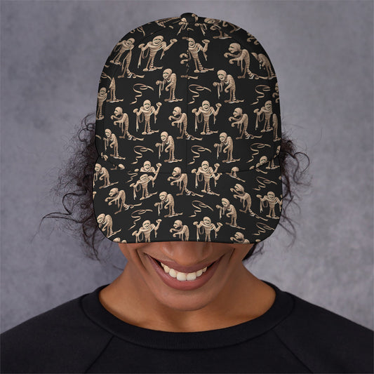 Halloween Mummy Pattern Print Baseball Cap
