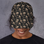 Halloween Mummy Pattern Print Baseball Cap