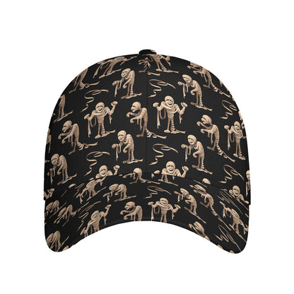 Halloween Mummy Pattern Print Baseball Cap