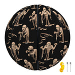 Halloween Mummy Pattern Print Basketball