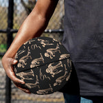 Halloween Mummy Pattern Print Basketball