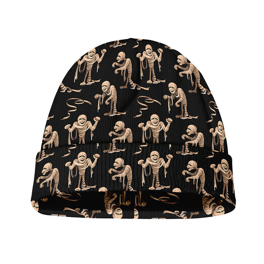 Halloween Mummy Pattern Print Beanie