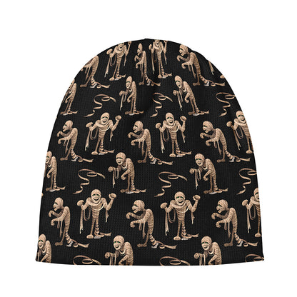 Halloween Mummy Pattern Print Beanie