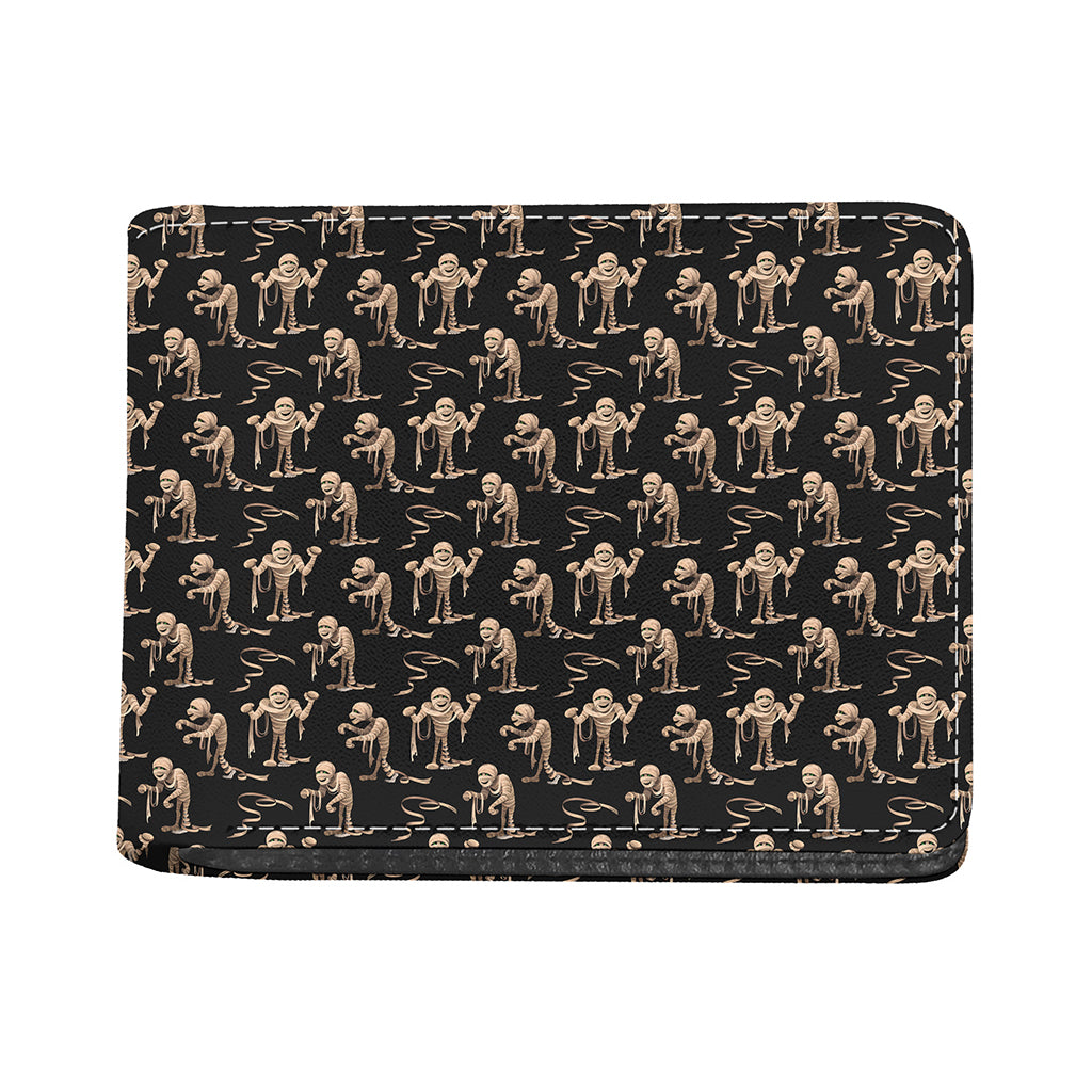 Halloween Mummy Pattern Print Bifold Wallet