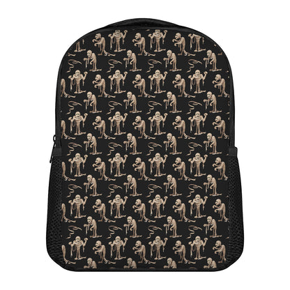Halloween Mummy Pattern Print Casual Backpack