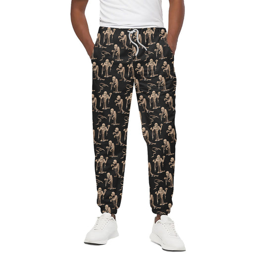 Halloween Mummy Pattern Print Cotton Pants
