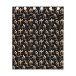 Halloween Mummy Pattern Print Curtain