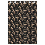 Halloween Mummy Pattern Print Curtain
