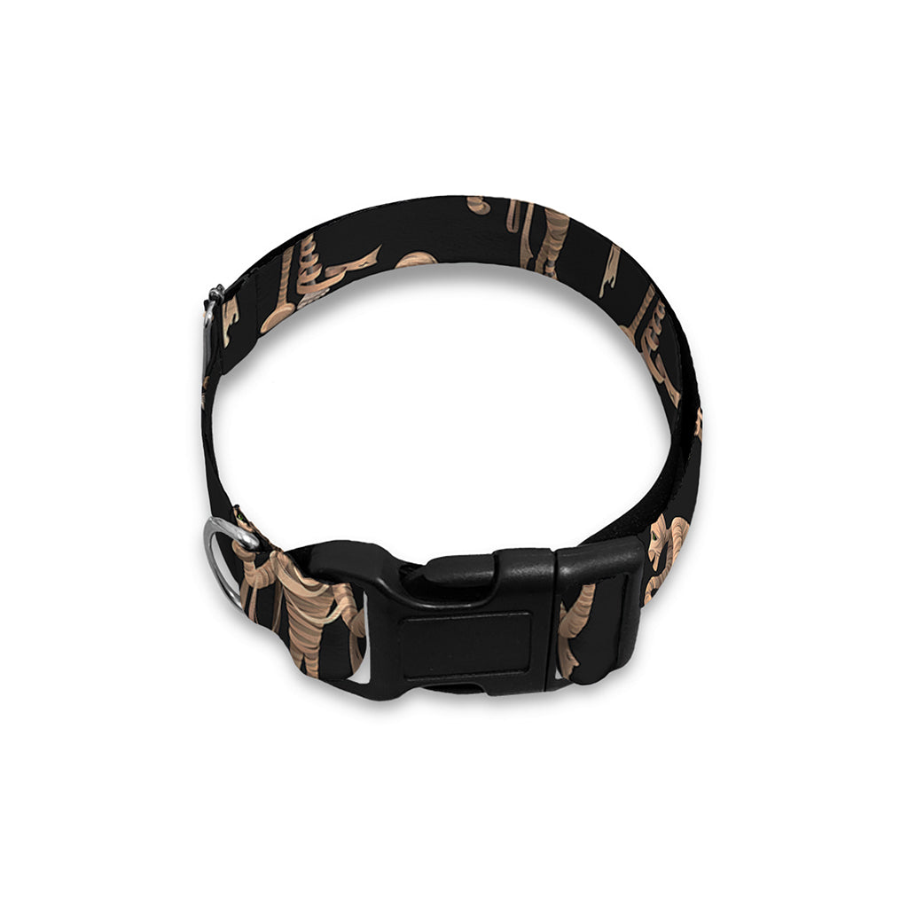 Halloween Mummy Pattern Print Dog Collar