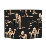 Halloween Mummy Pattern Print Drum Lamp Shade