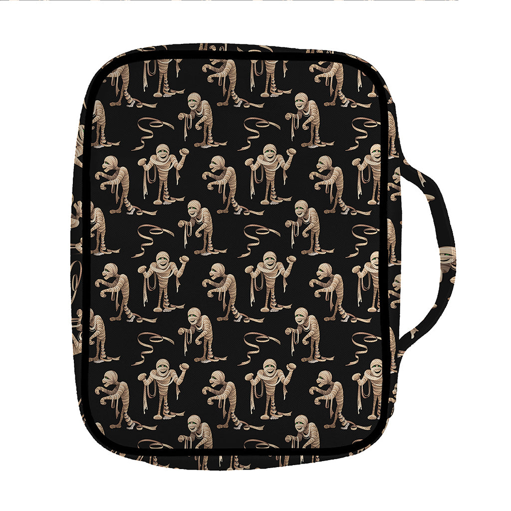 Halloween Mummy Pattern Print Front Pocket Bible Bag