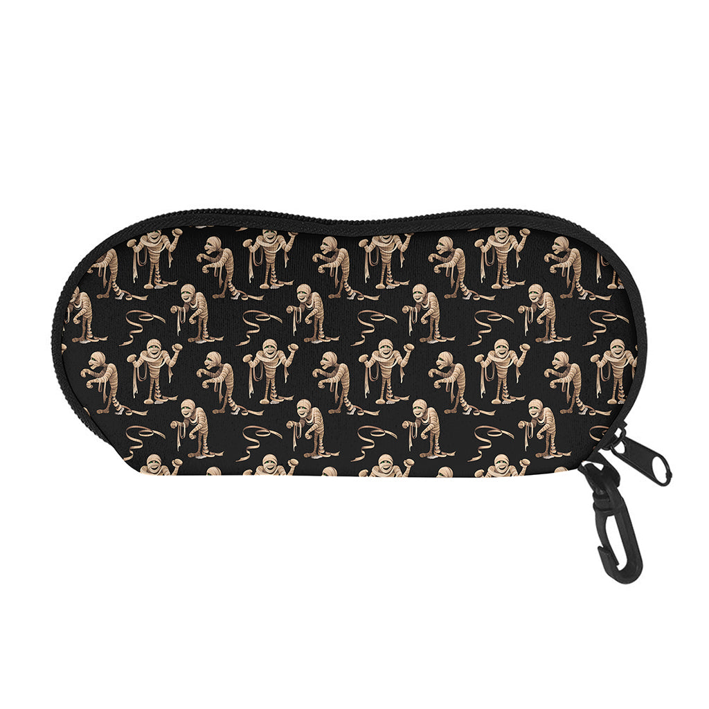 Halloween Mummy Pattern Print Glasses Case