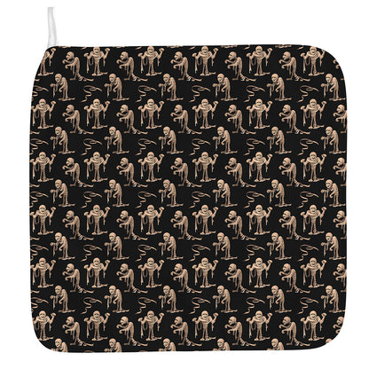 Halloween Mummy Pattern Print Hand Towel