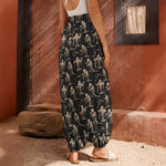 Halloween Mummy Pattern Print Harem Pants