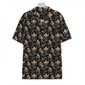 Halloween Mummy Pattern Print Hawaiian Shirt