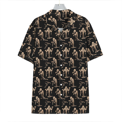 Halloween Mummy Pattern Print Hawaiian Shirt