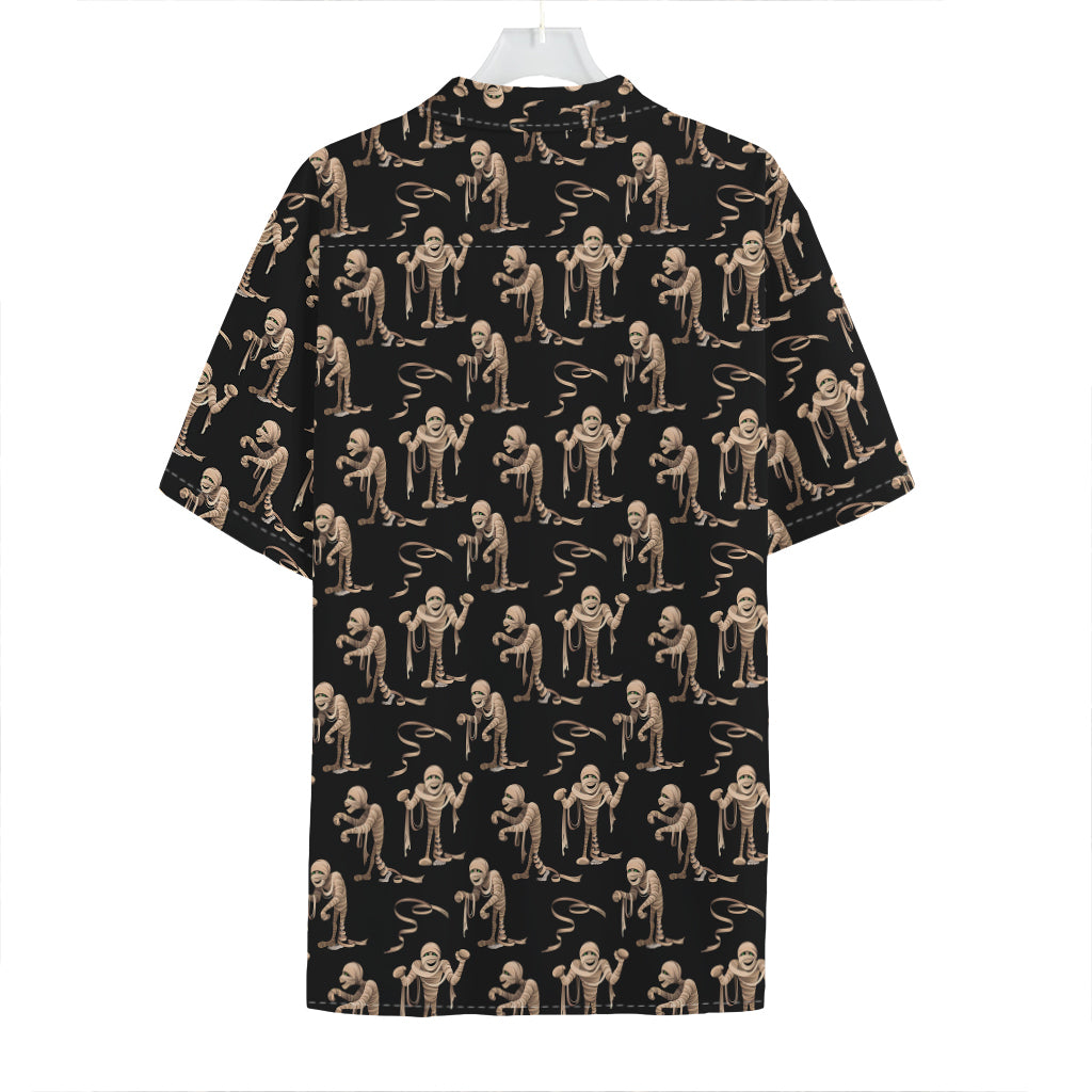 Halloween Mummy Pattern Print Hawaiian Shirt