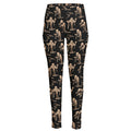 Halloween Mummy Pattern Print High-Waisted Pocket Leggings