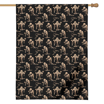 Halloween Mummy Pattern Print House Flag