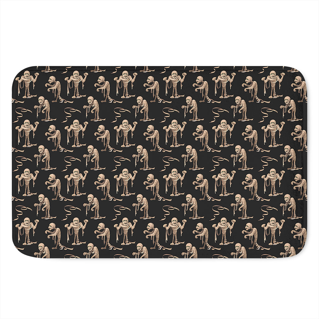 Halloween Mummy Pattern Print Indoor Door Mat