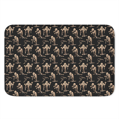 Halloween Mummy Pattern Print Indoor Door Mat
