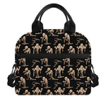 Halloween Mummy Pattern Print Insulated Lunch Bag