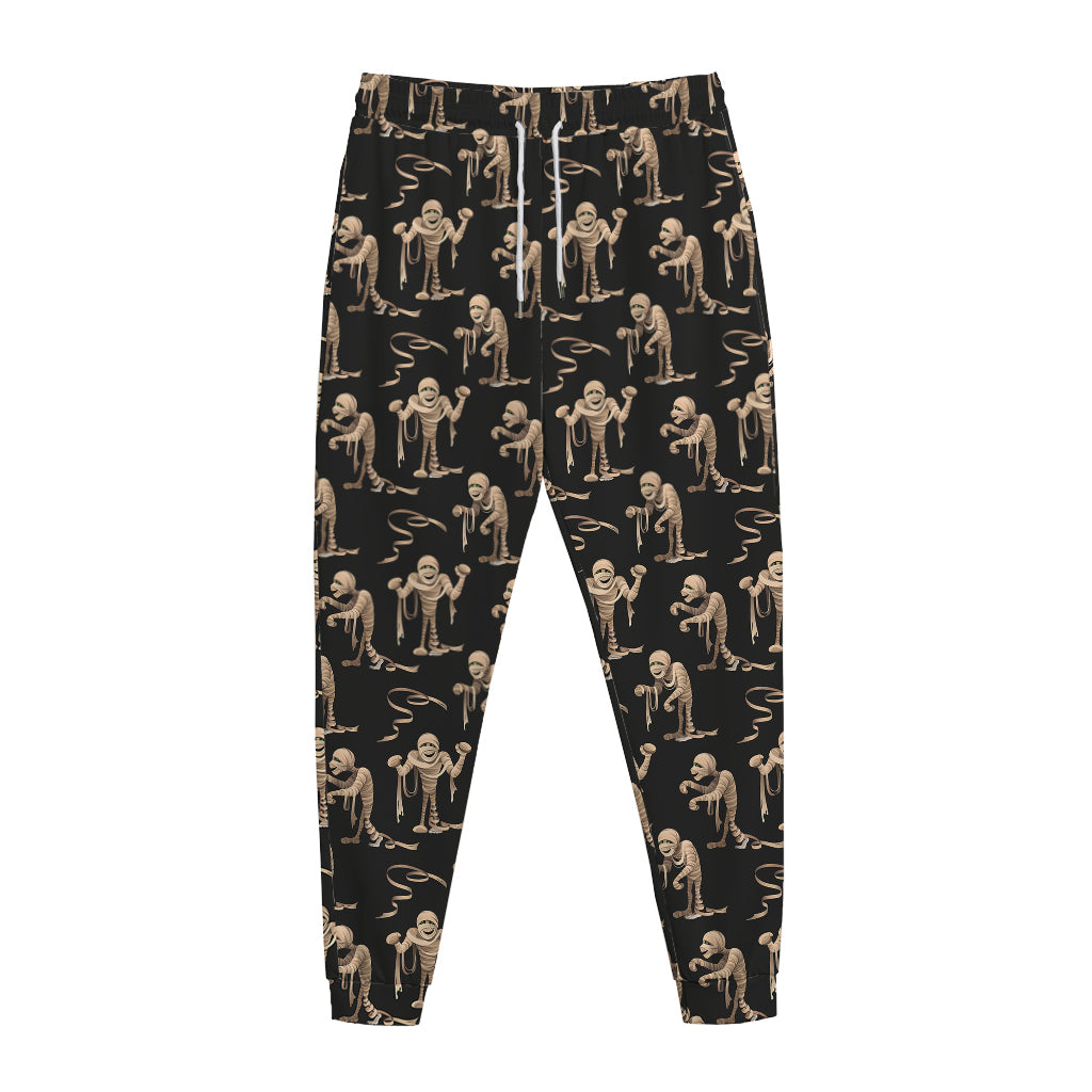 Halloween Mummy Pattern Print Jogger Pants