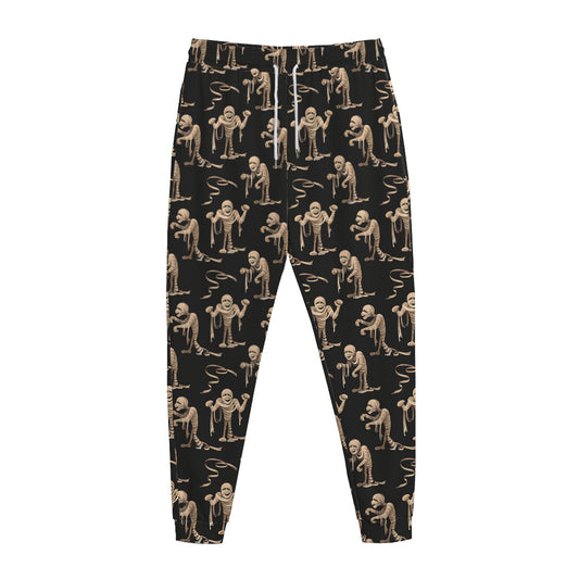 Halloween Mummy Pattern Print Jogger Pants