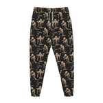 Halloween Mummy Pattern Print Jogger Pants