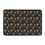 Halloween Mummy Pattern Print Kitchen Mat