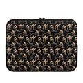 Halloween Mummy Pattern Print Laptop Sleeve