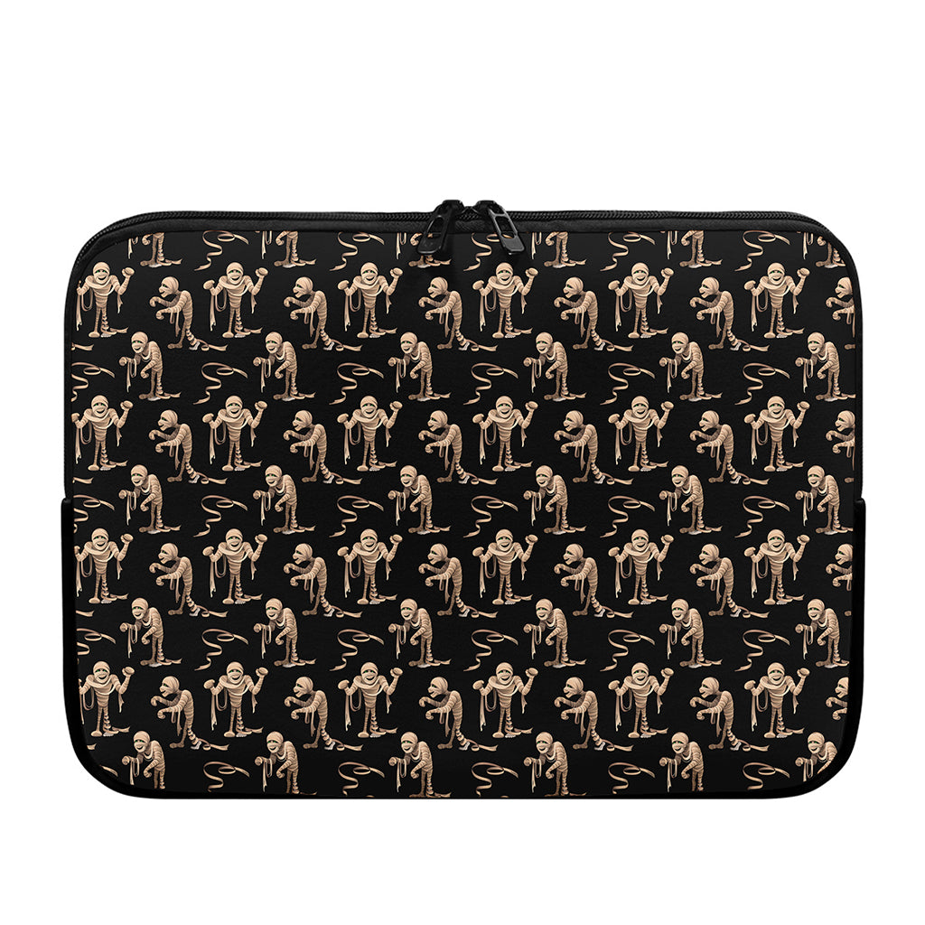 Halloween Mummy Pattern Print Laptop Sleeve