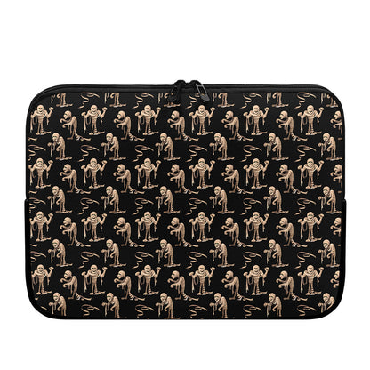 Halloween Mummy Pattern Print Laptop Sleeve