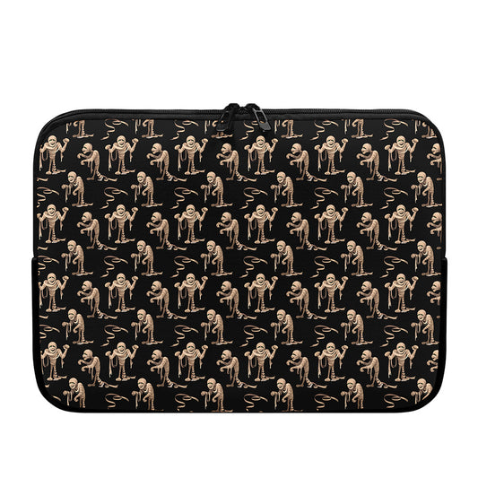 Halloween Mummy Pattern Print Laptop Sleeve