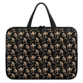 Halloween Mummy Pattern Print Laptop Sleeve With Handle
