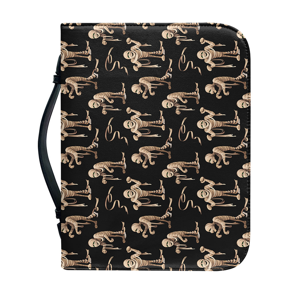 Halloween Mummy Pattern Print Leather Bible Cover